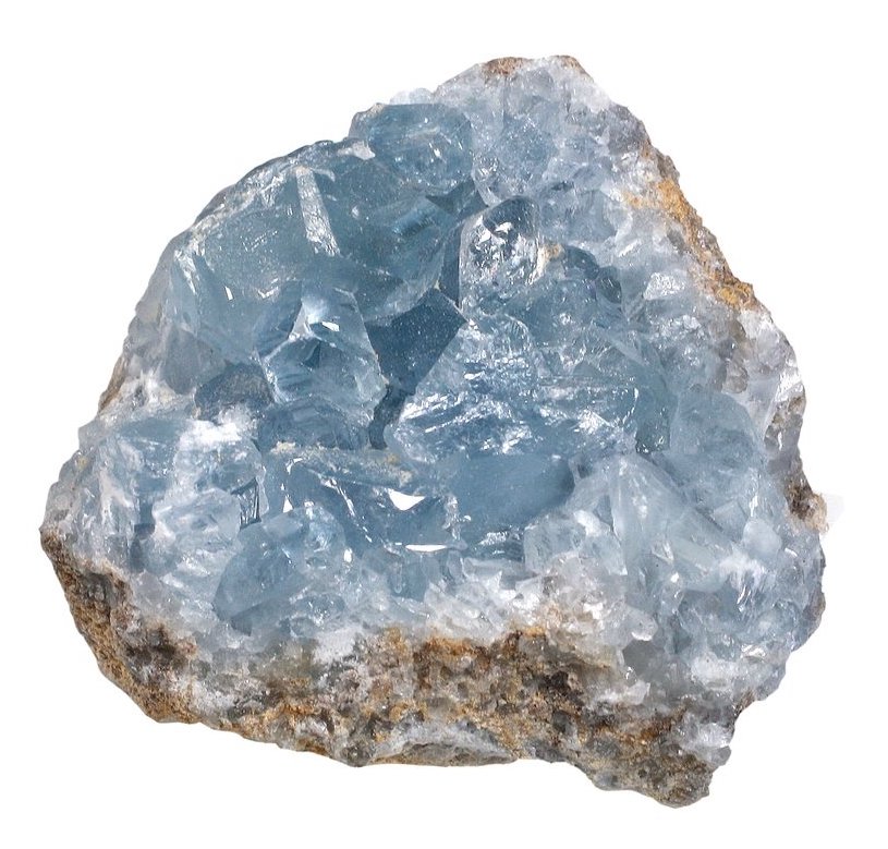 Celestite Stone - opaque powdery blue