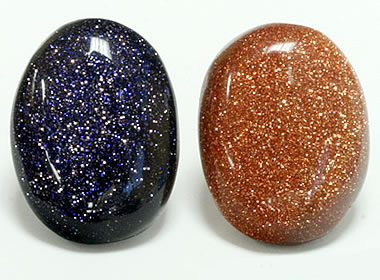 Blue goldstone and Brown Goldstone